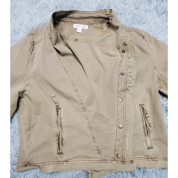 Tribal jeans brown jacket size XL - Picture 2 of 10